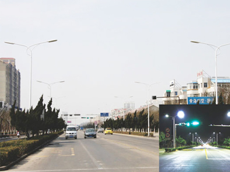LED Street Lamp, Huanghe Road, Yantai Development Zone